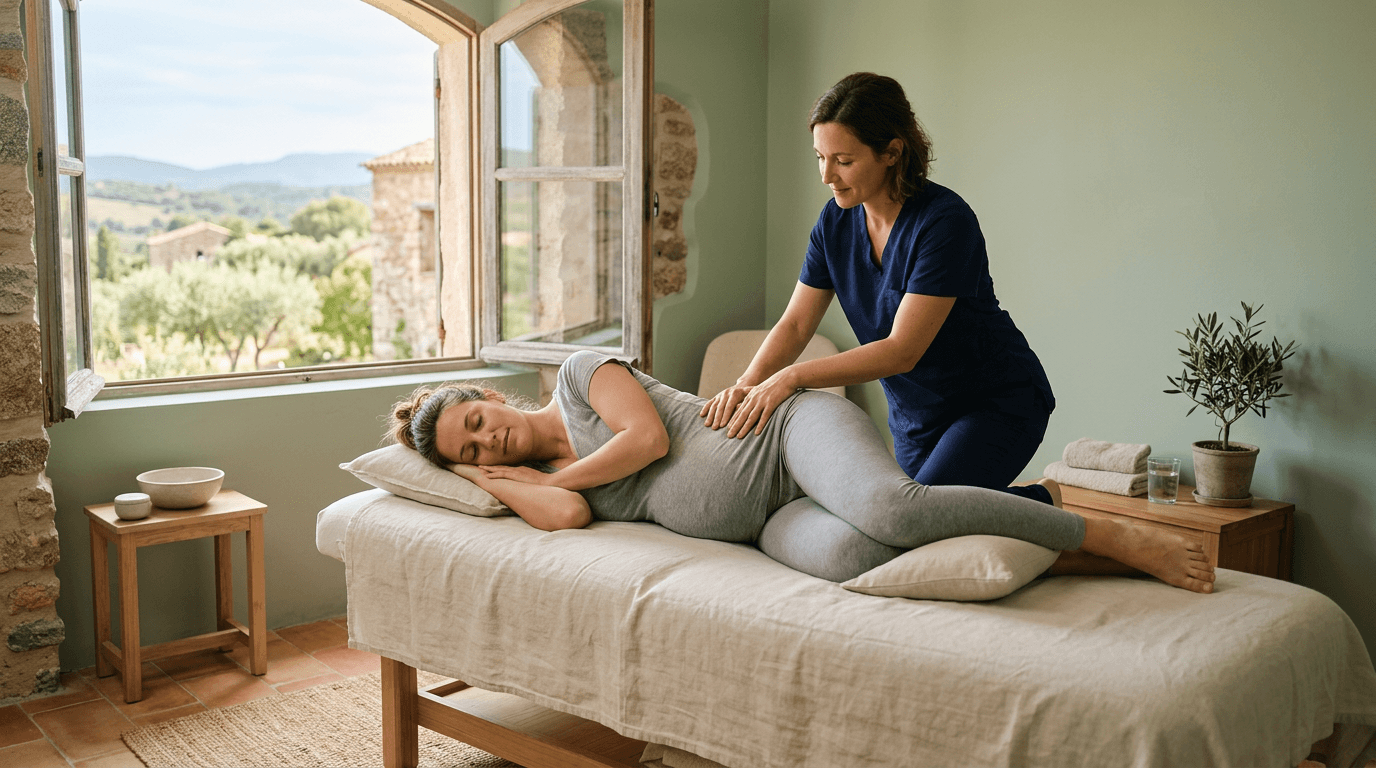 Illustration — Grossesse et ostéopathie à Ajaccio : accompagnement mois par mois