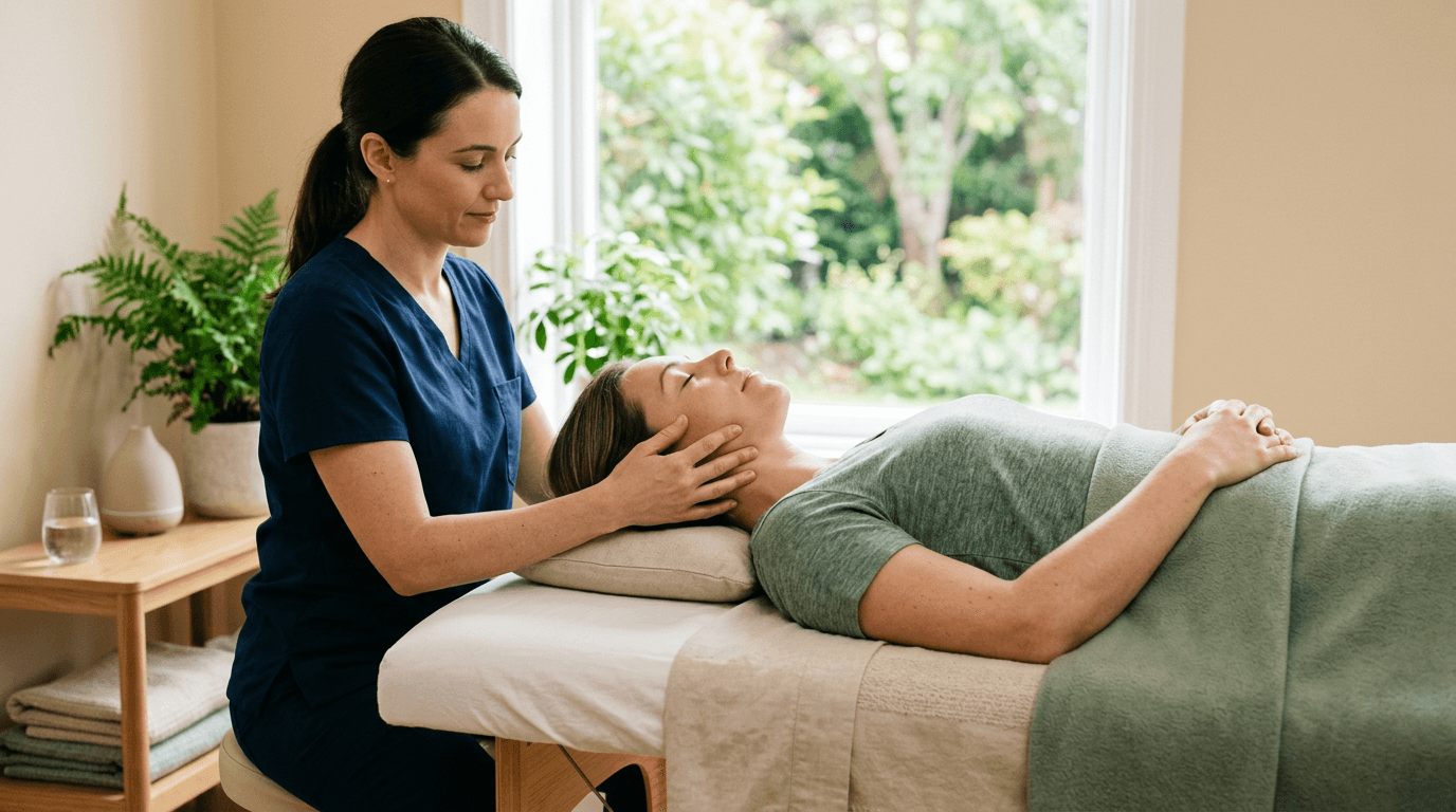 Illustration — Stress, tensions et mâchoire : quand l’ostéopathie aide à Ajaccio