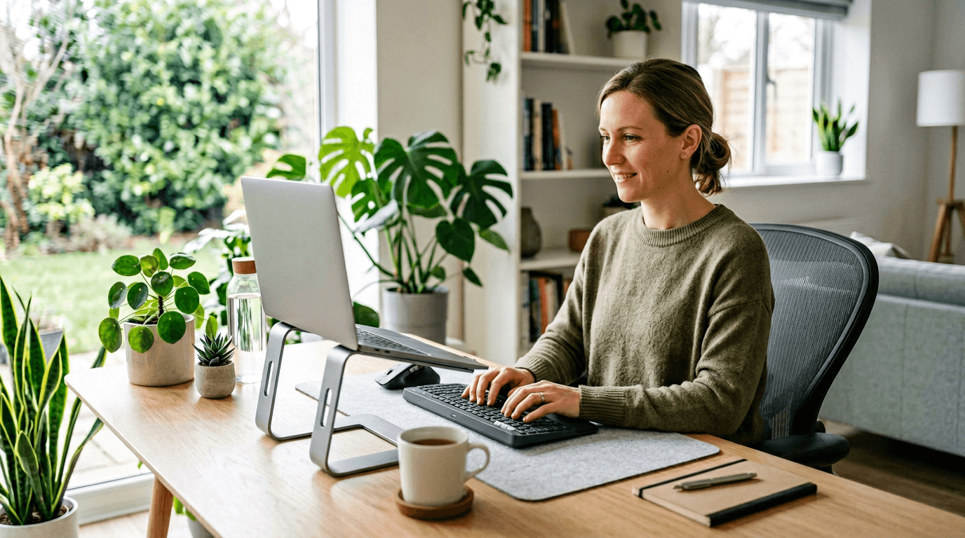 Illustration — TMS et télétravail : posture, écran et ostéopathie à Ajaccio